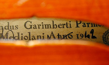 モダンイタリアヴァイオリン Garimberti のラベル