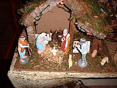 キリストが馬小屋で産まれたシーン